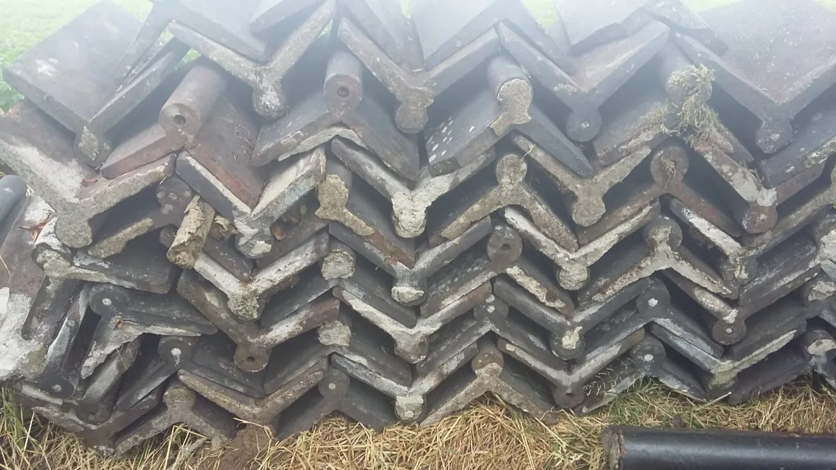 Bangor slates chimney pots floor ridge roof tiles - Image 4