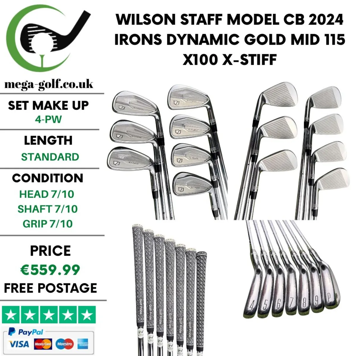 Wilson Staff Model CB 2024 Irons / 4-Pw / X-Stiff - Image 1