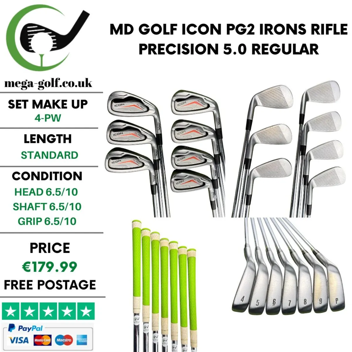 MD Golf Icon PG2 Irons / 4-Pw / Regular - Image 1