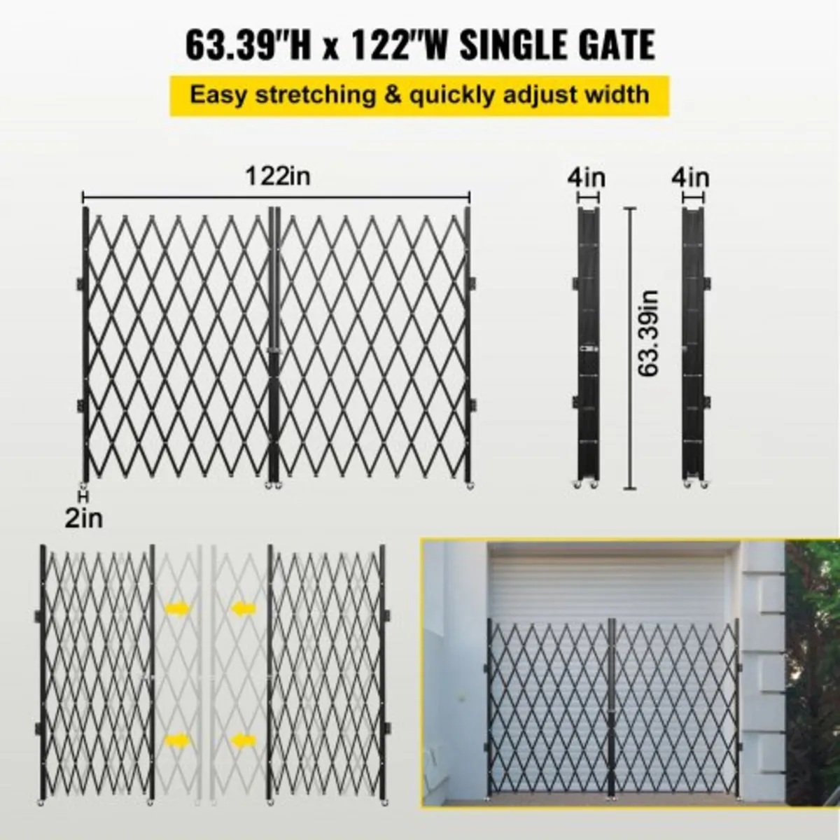 Double Folding Security Gate Folding Door Gate 310 - Image 4