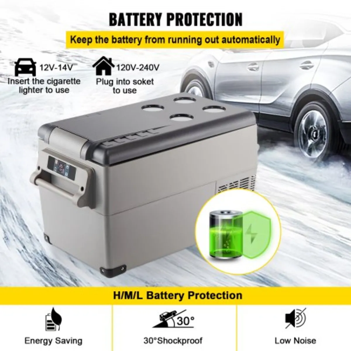 Car Refrigerator 35L Compressor Portable Small Ref - Image 4
