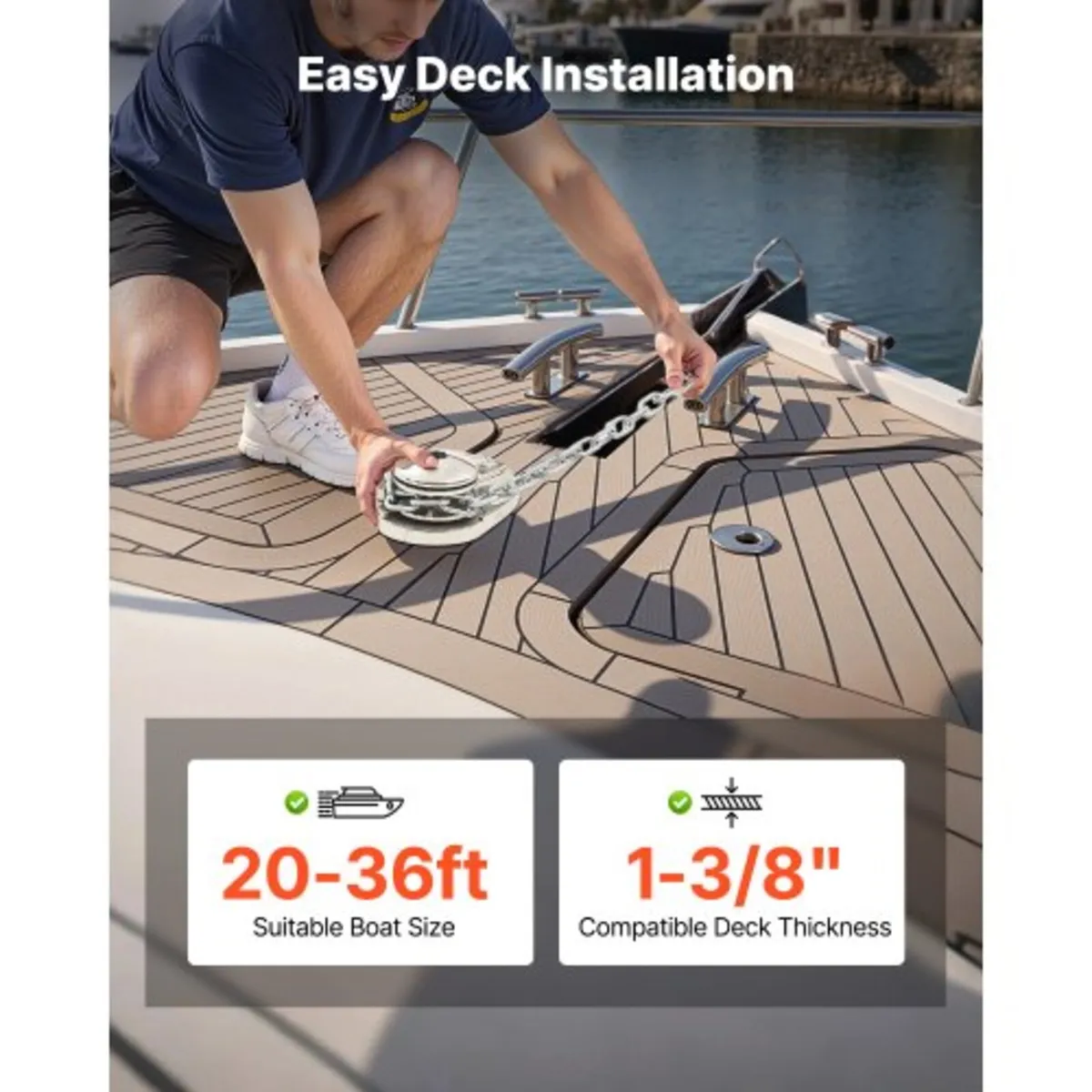 Vertical Fishing Windlass, 12V DC 600W, Windlass A - Image 4