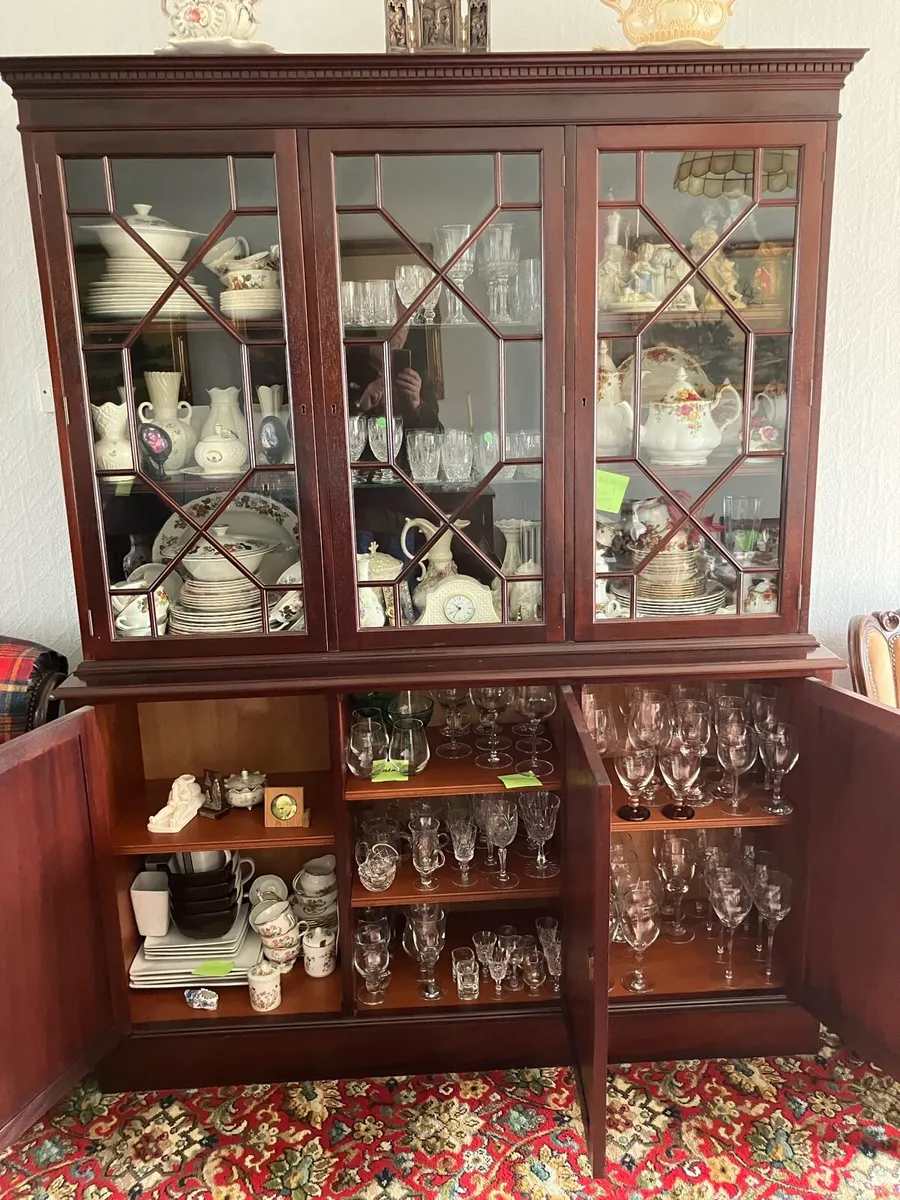 mahogany display cabinet / sideboard, - Image 3