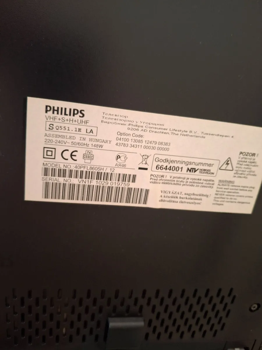 Philips LED TV 40'' with Ambilight Spectra 2- full - Image 2