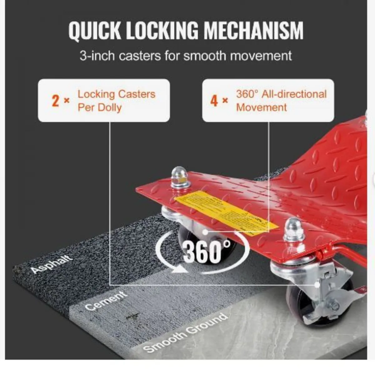 Wheel Dolly, 8000 lbs Capacity Heavy-Duty - Image 2