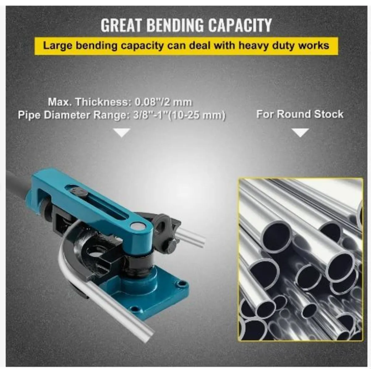 Pipe Bender 3/8 to 1 Inch Pipe Tubing Bender - Image 4