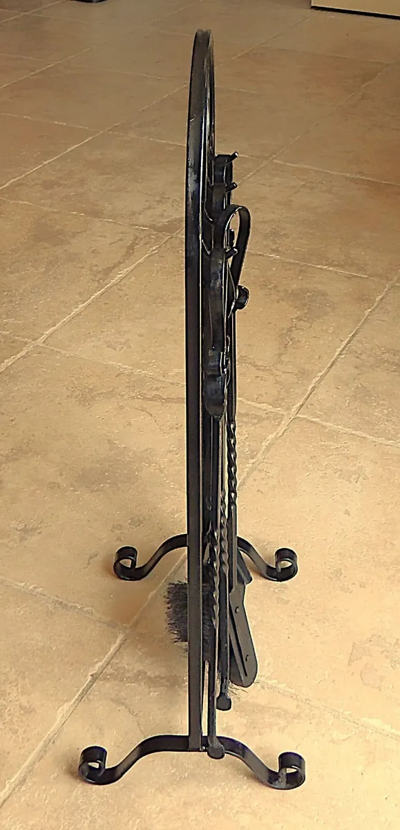 Wrought Iron 4 Piece Fireside Companion Set - Image 2