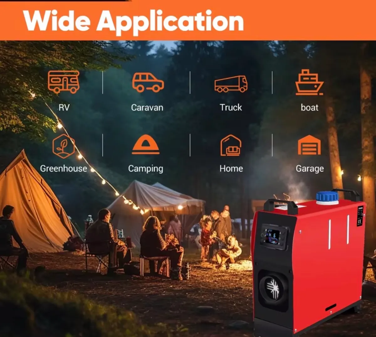 Diesel Air Heater 5-8KW 12/24V Parking Heater - Image 2