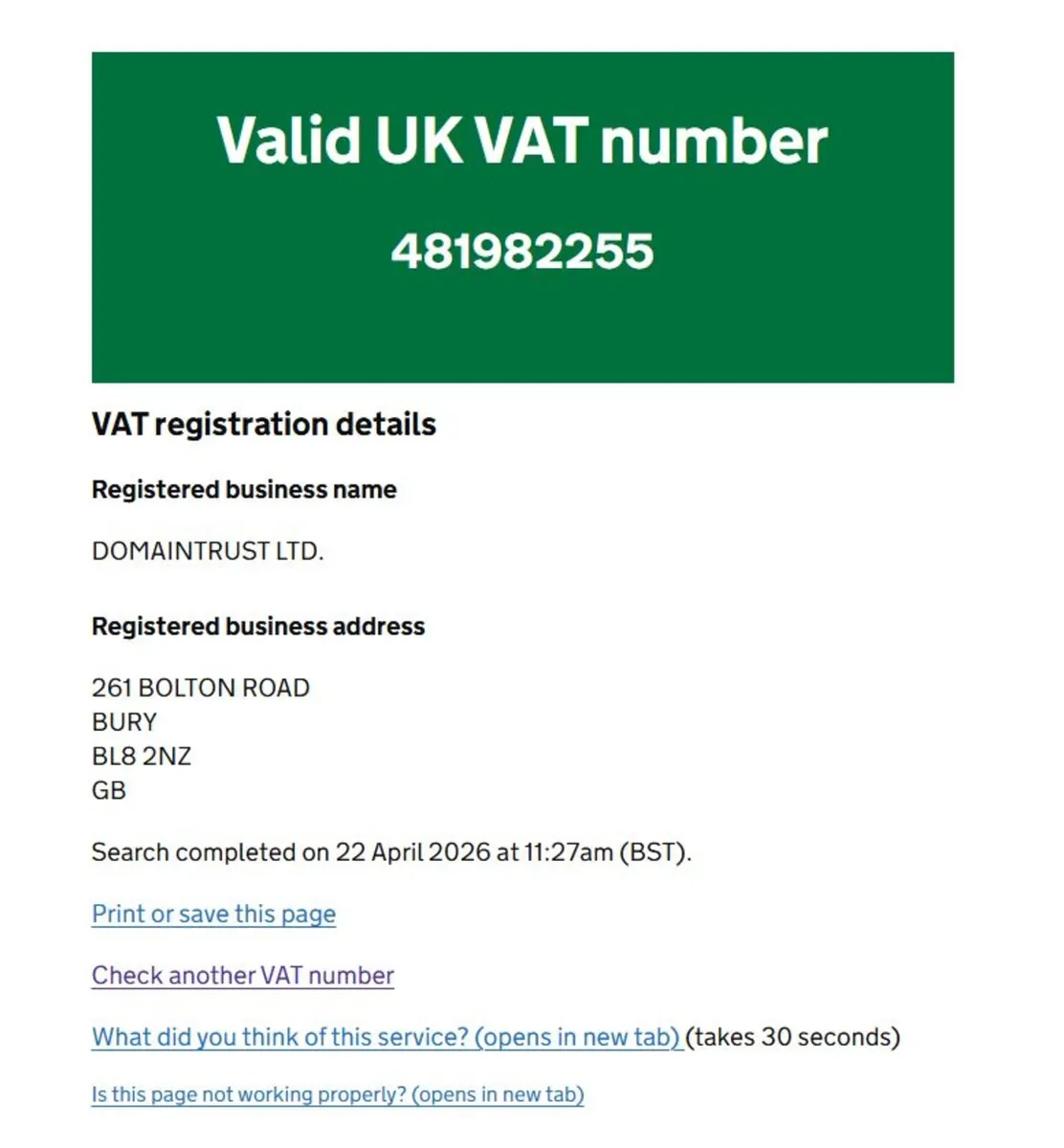 Rare UK “Non-Profit” Company for Sale