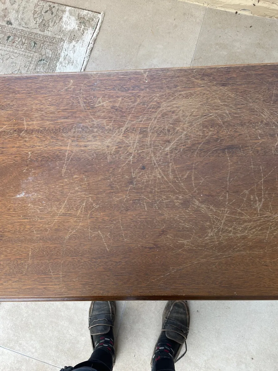 Antique mahogany coffee table - Image 3