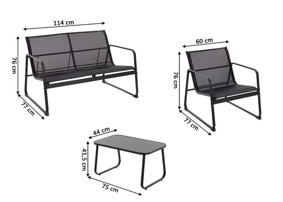 Malibu 4 Piece Garden Sofa Set - Best Price! - Image 4