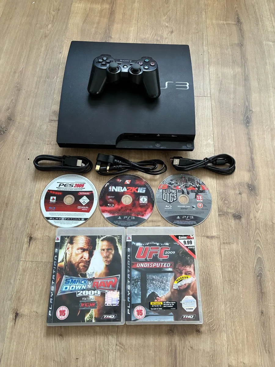 Sony PlayStation 3 Slim | PS3 Console + 7 Games - Image 1