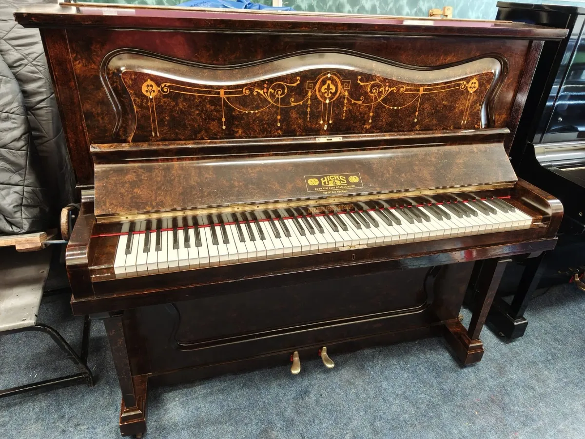 Hicks Upright Piano 5 Year Guarantee Concert Pitch - Image 1