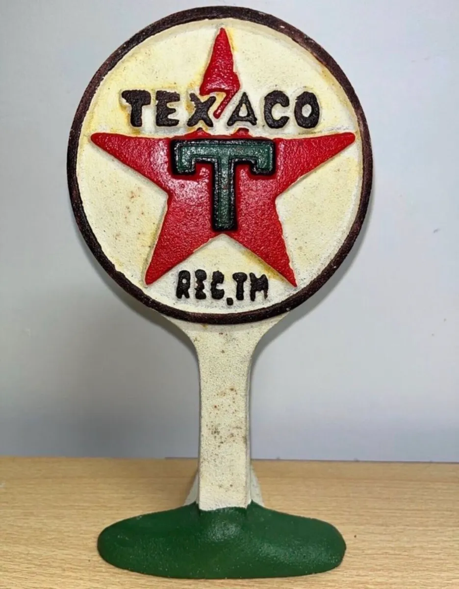 Vintage cast iron door stopper - Image 1