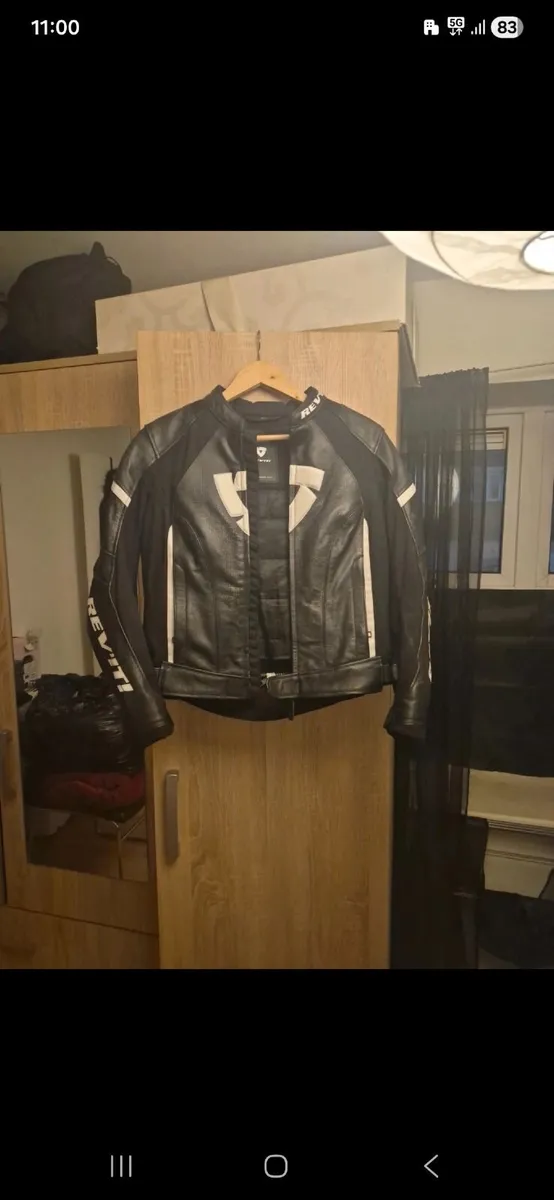 Women leather jacket with pants - Image 4