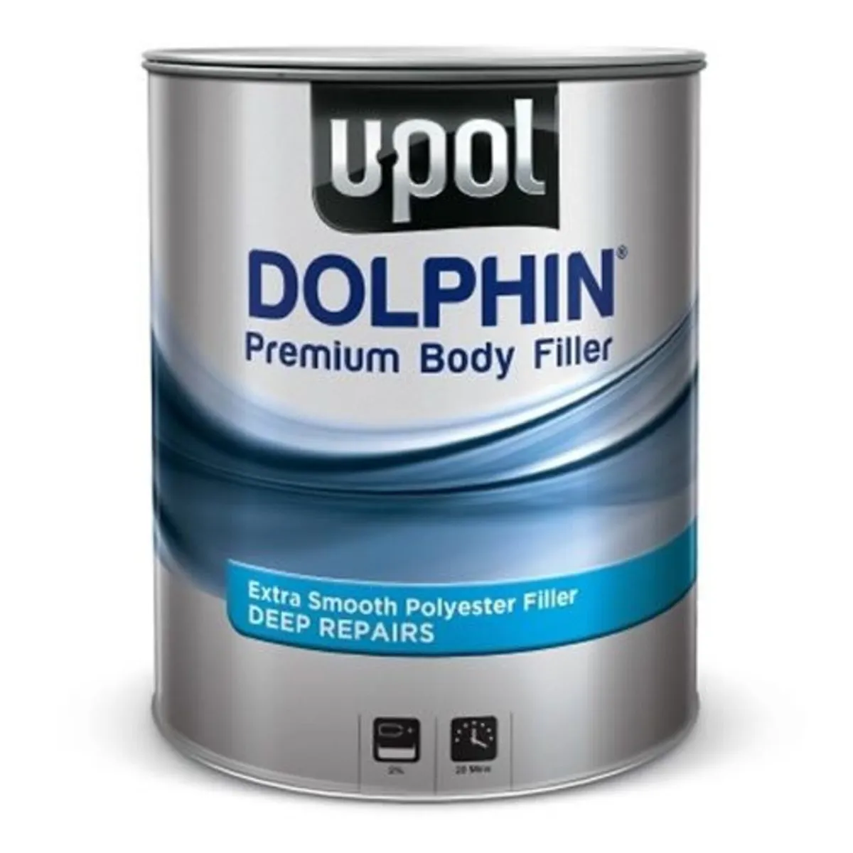 U-POL Dolphin Premium Body Filler Blue 3L - Image 1