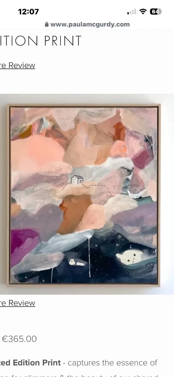 Wall art canvas - Paula McGurdy print - Image 2