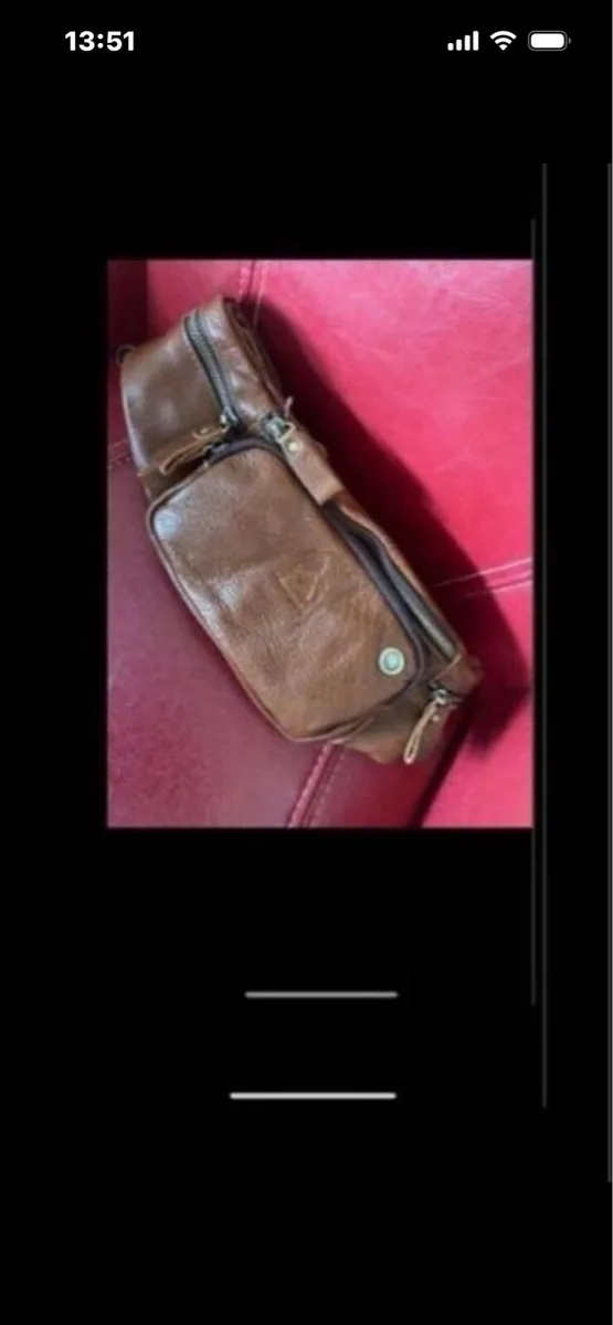 NE w- Leather Waist Bag - Image 1