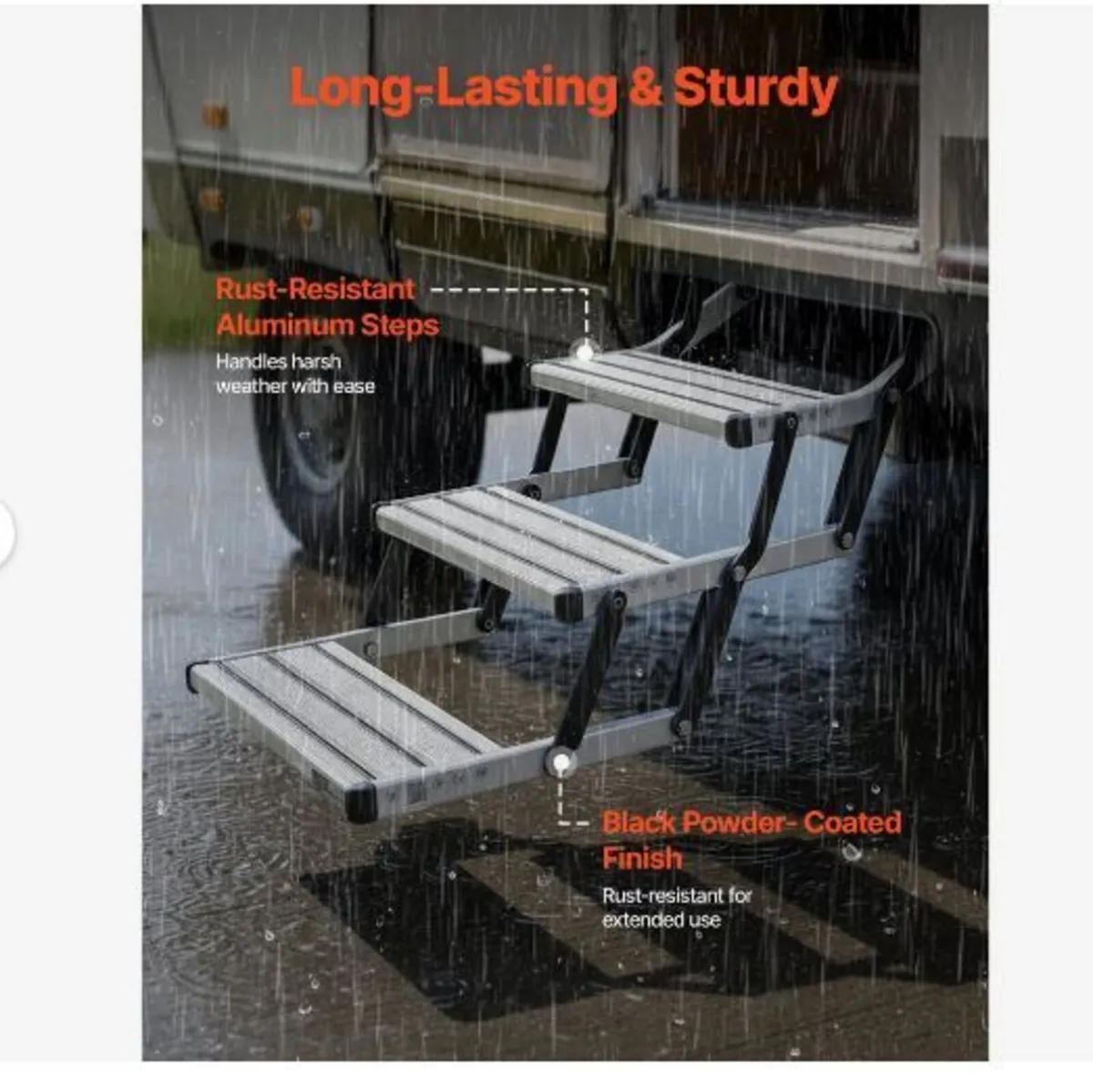 RV Steps, 3-Step, 200 kg Load Capacity - Image 2