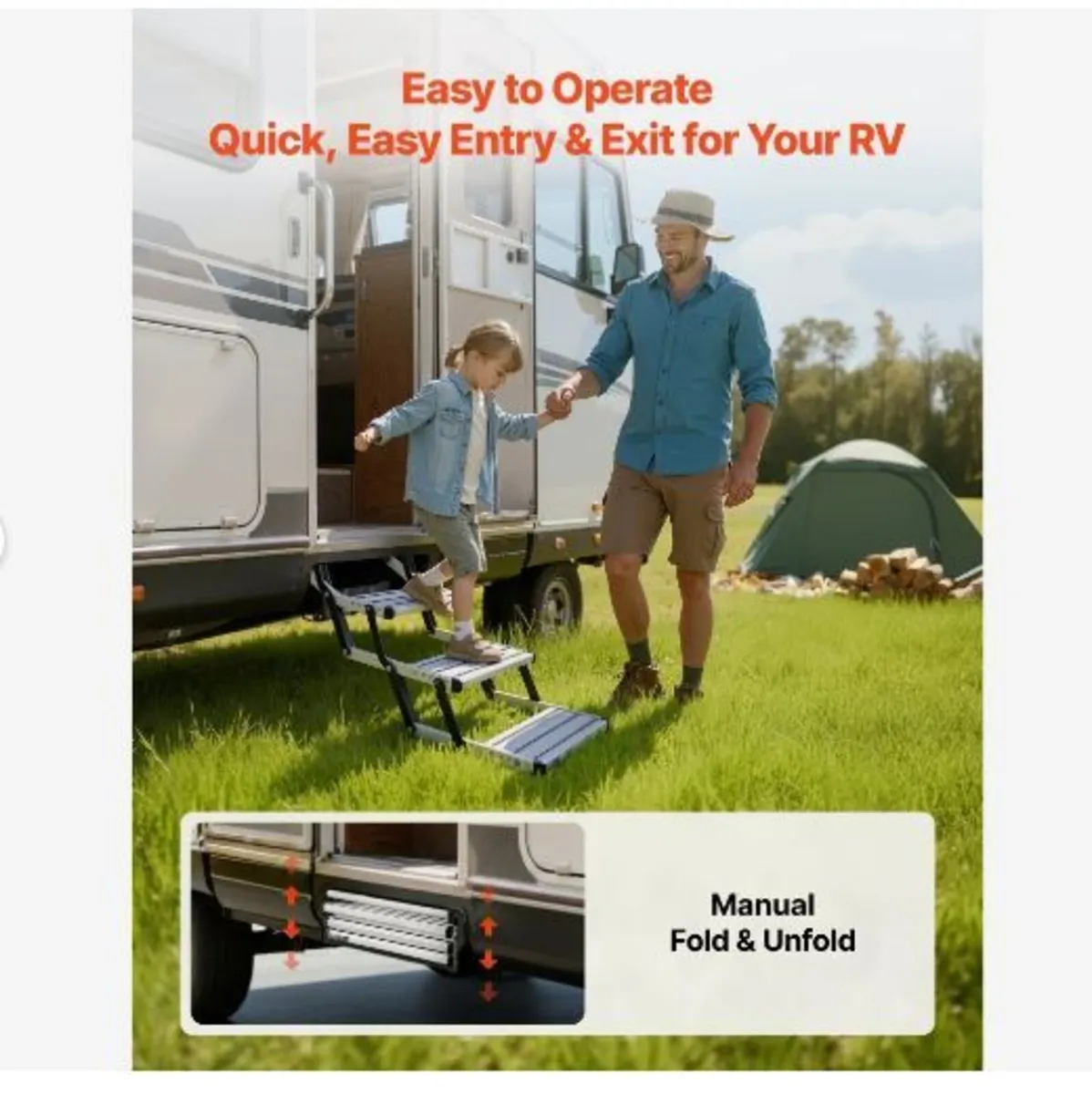 RV Steps, 3-Step, 200 kg Load Capacity - Image 3