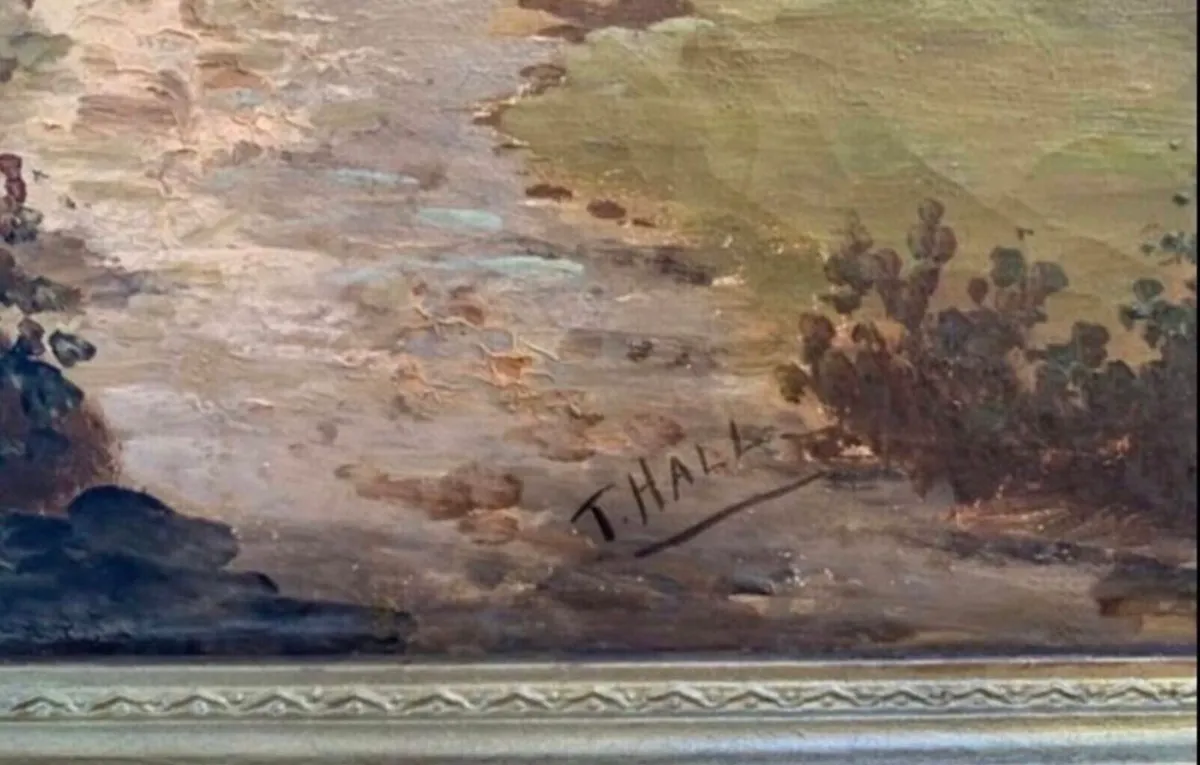 Antique oil painting - Image 2