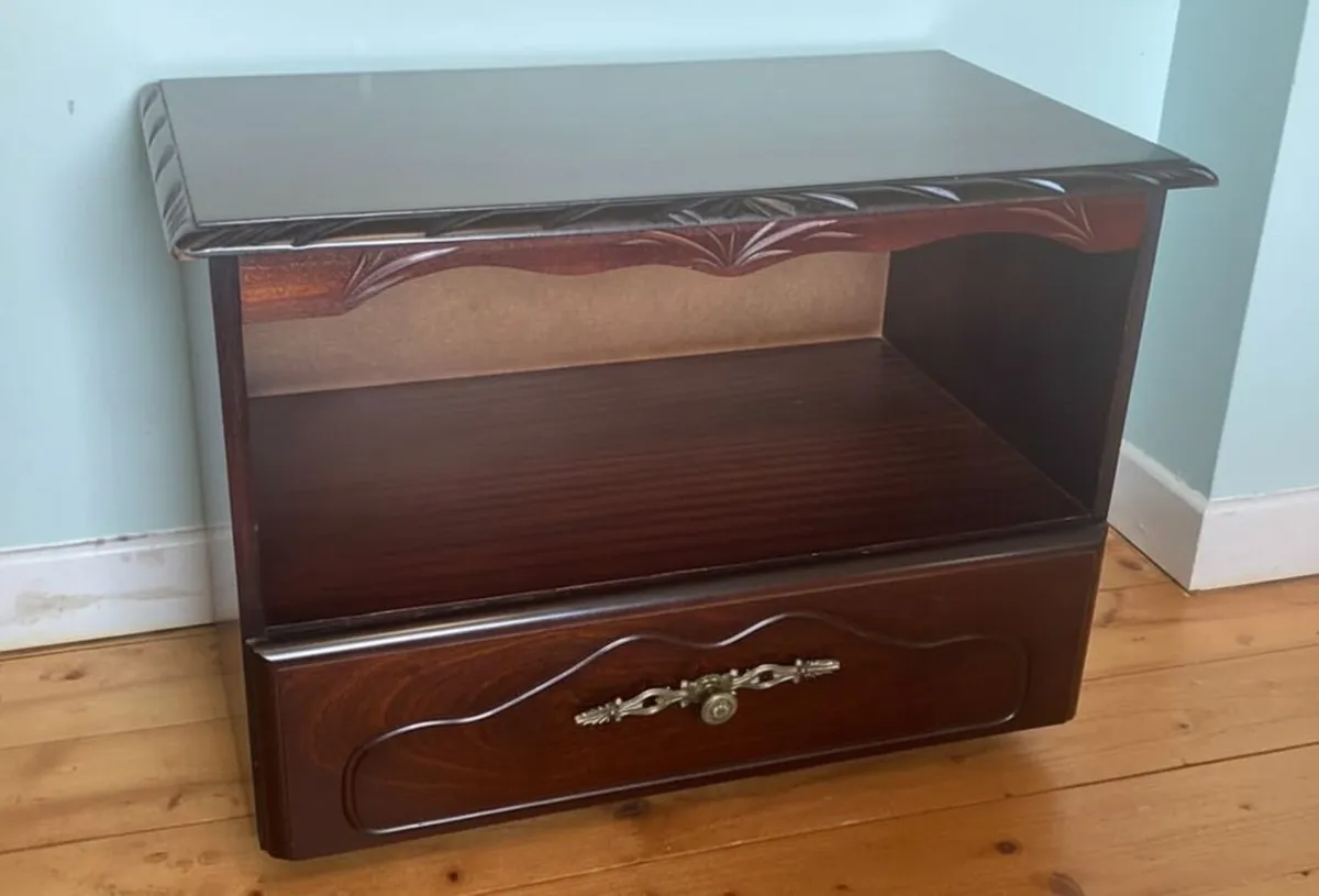 Rossmore Mahogany TV Unit – Compact & Stylish - Image 1