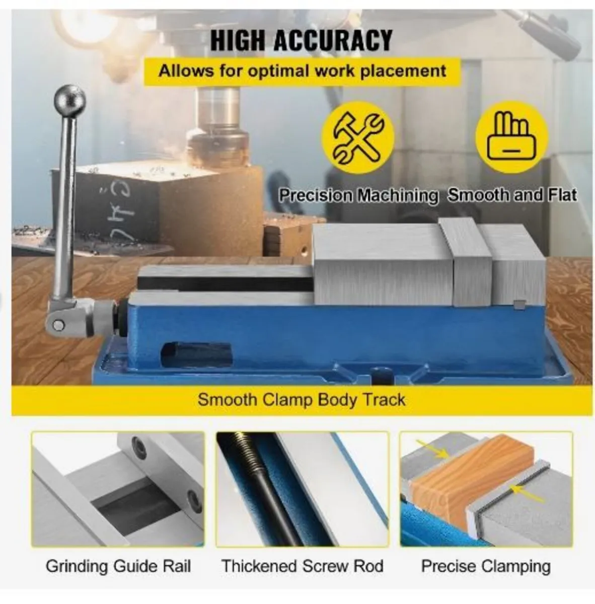 15.2 cm Powerful Precise Clamping Vice - Image 4
