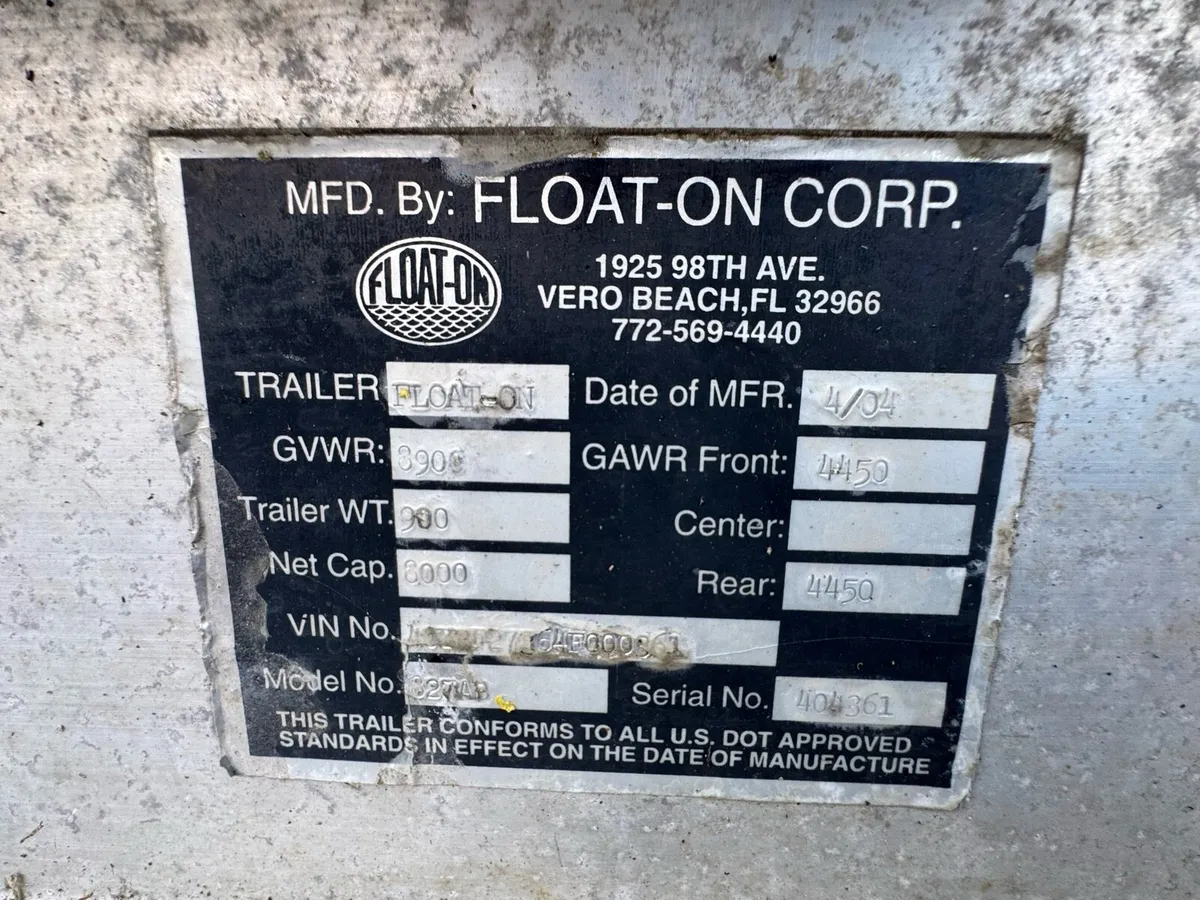 Float On Aluminium Boat Trailer - Image 2