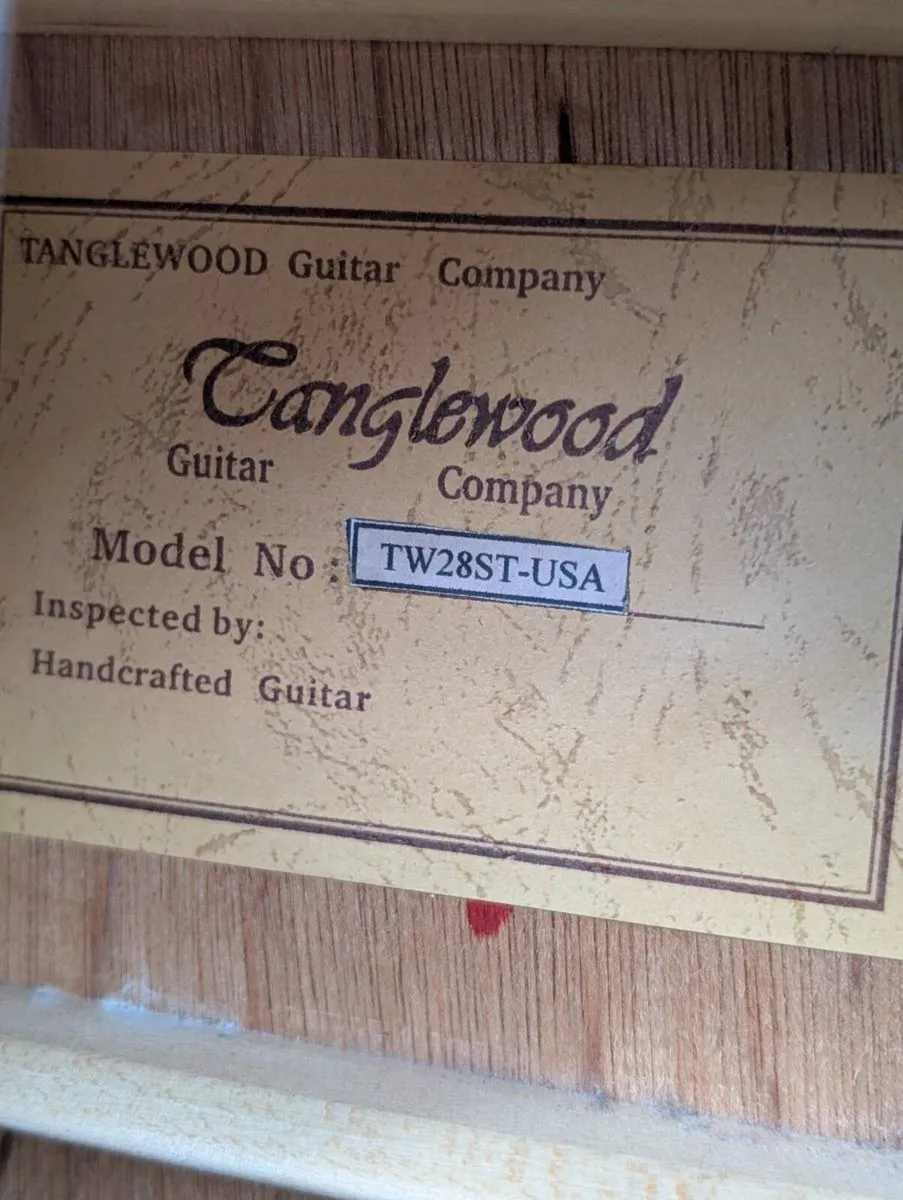 Tanglewood TW28ST-USA Acoustic Guitar - Image 3