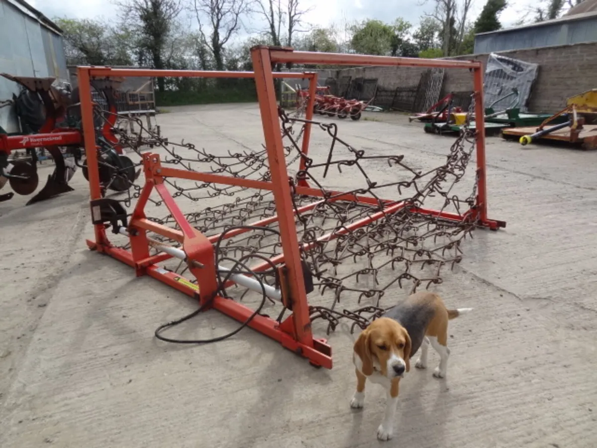 Parmiter 5m Chain Harrow Mounted Hydraulic Fold - Image 1