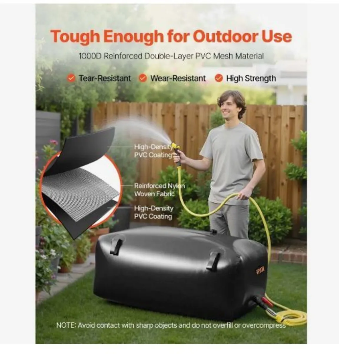 Water Storage Bladder, 330L Portable - Image 3