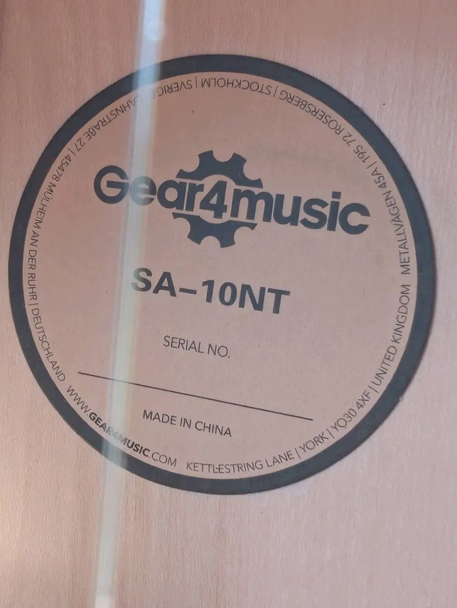 Gear4music SA-10NT Acoustic Guitar - Image 3