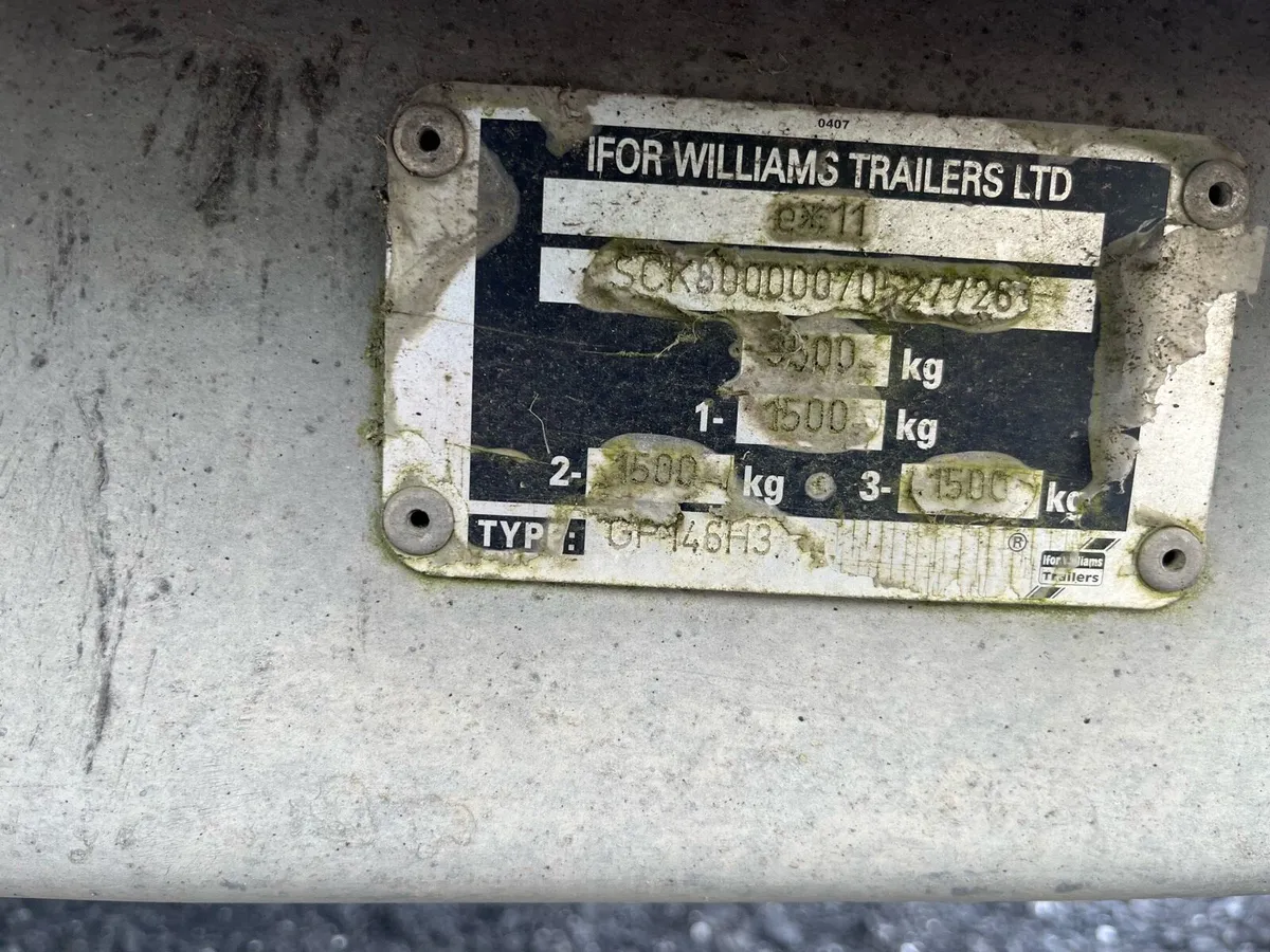Ifor Williams plant trailer - Image 4
