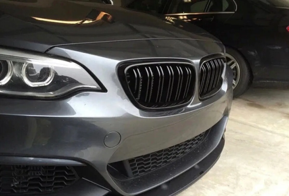 2 x Kidney Grills BMW 2 Series Coupe F22 2014-18 - Image 2
