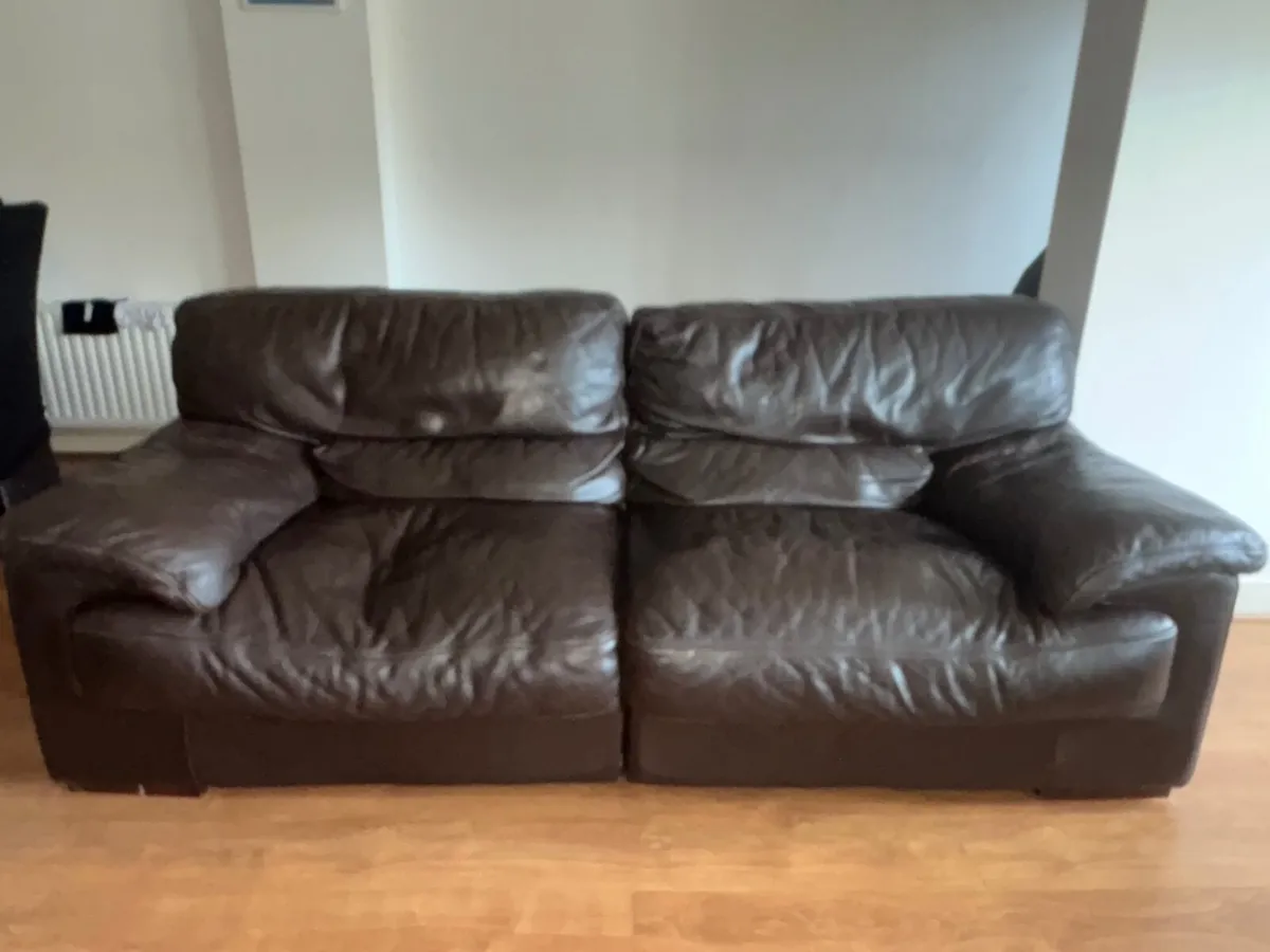 Italian leather sofas - Image 2