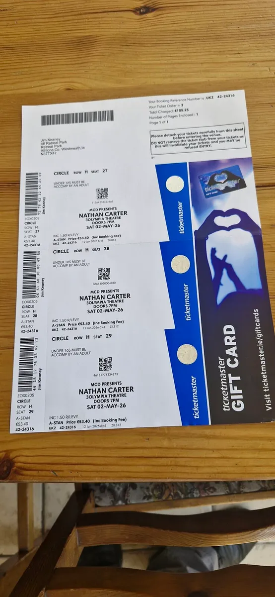 Concert Tickets - Image 1