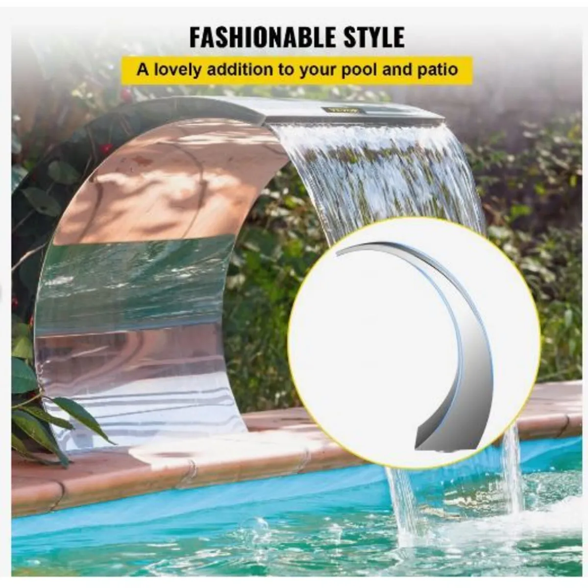 Stainless Steel Swimming Pool Fountain - Image 3