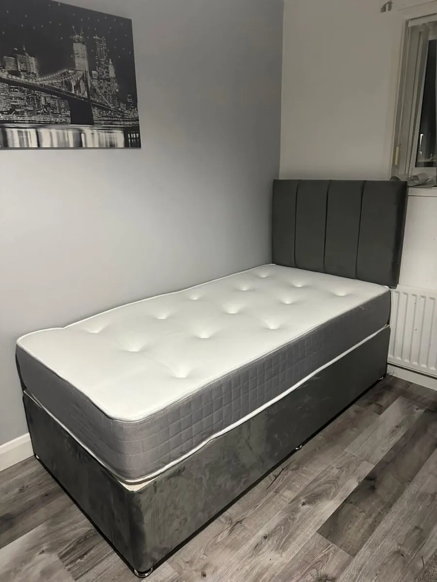 Double & King Size Bed Frame With Mattress - Image 3