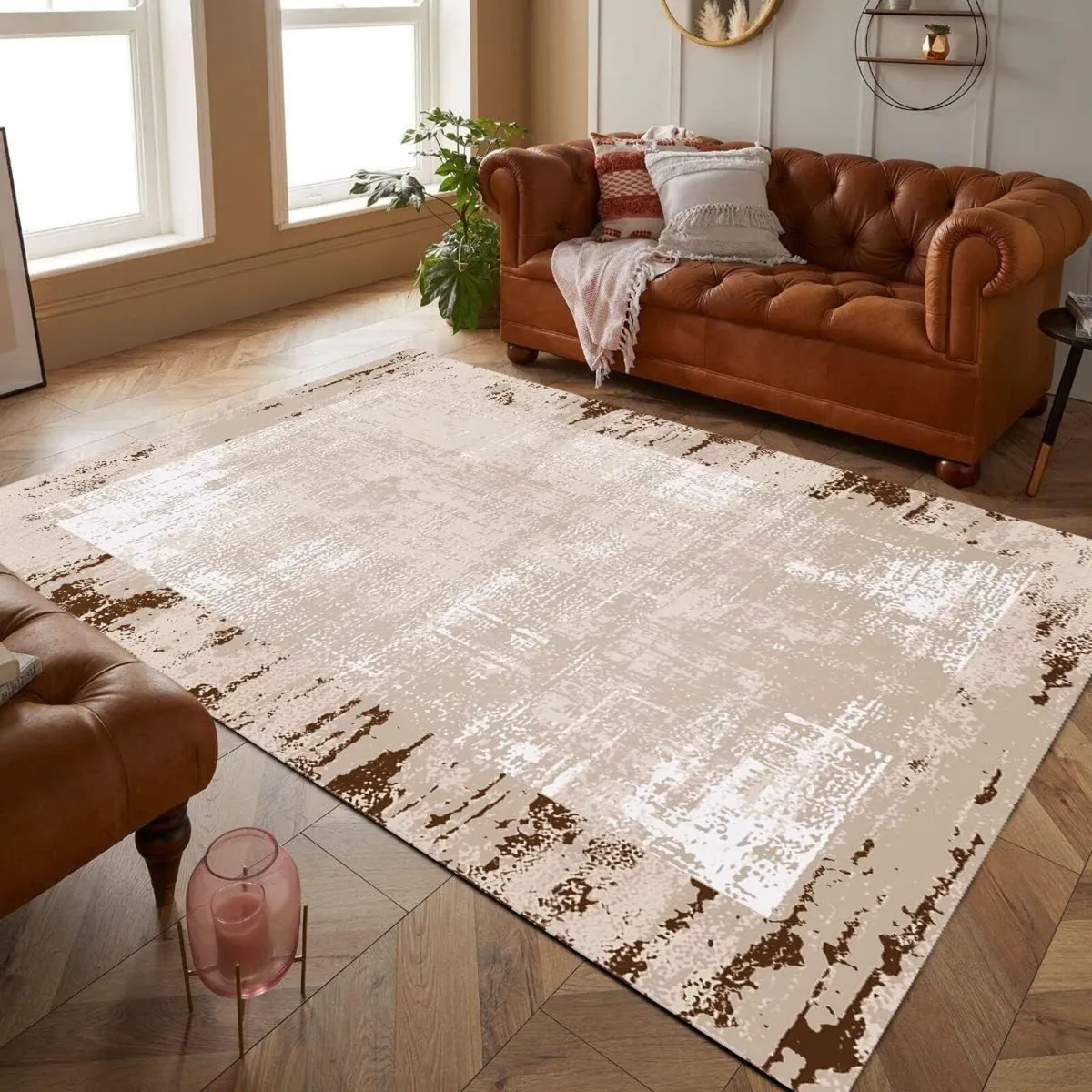 Bohemian Area Rug for Living Room Bedroom – - Image 1