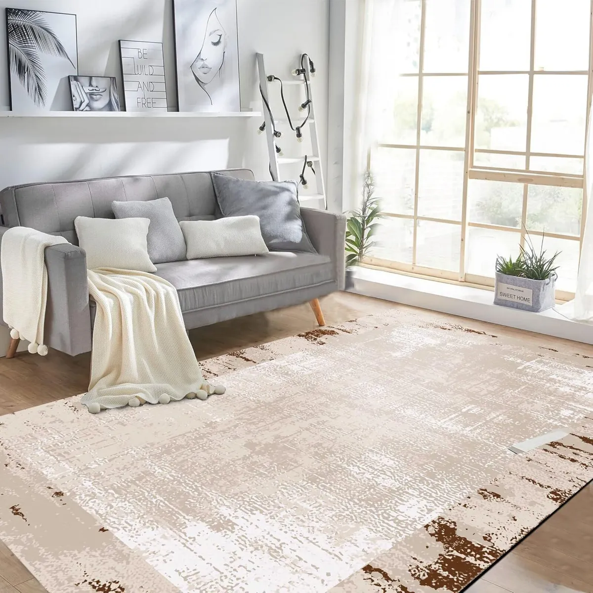 Bohemian Area Rug for Living Room Bedroom – - Image 3