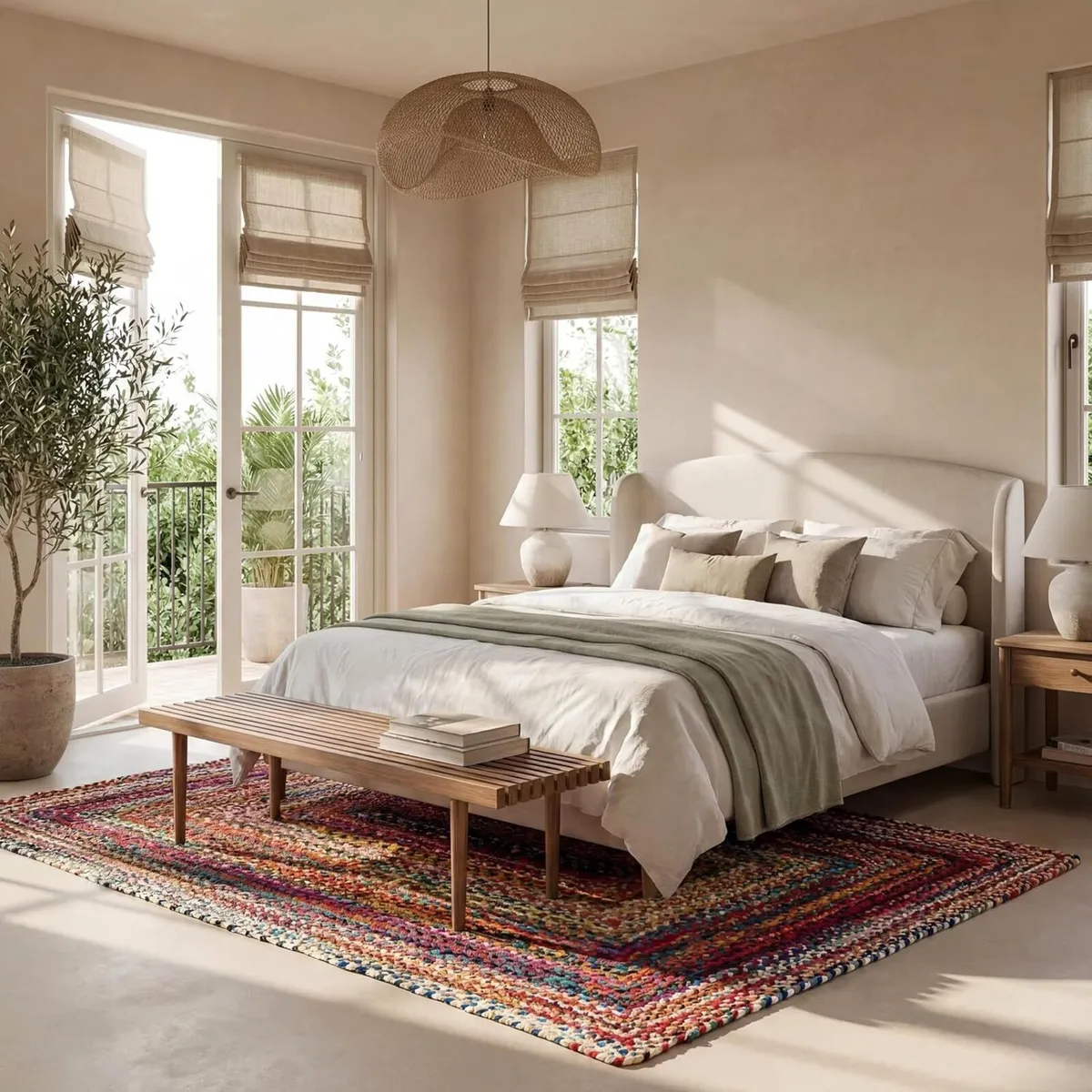 Tammara Bohemian Hand Braided Area Rug 122 cm x - Image 4