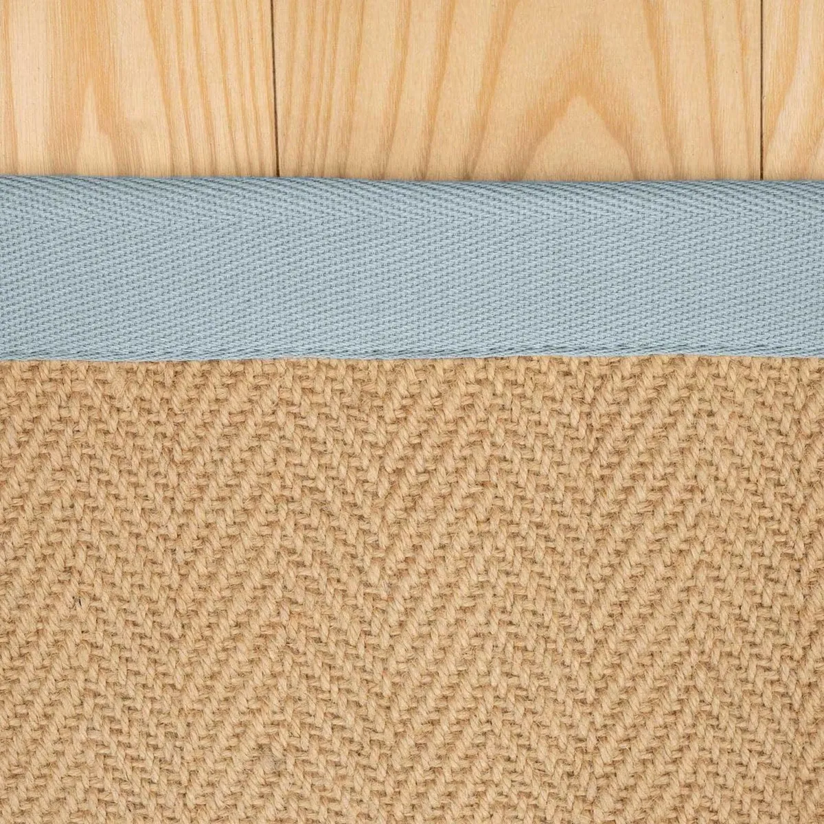 Natural Sustainable Herringbone Jute Area Rug - Image 2