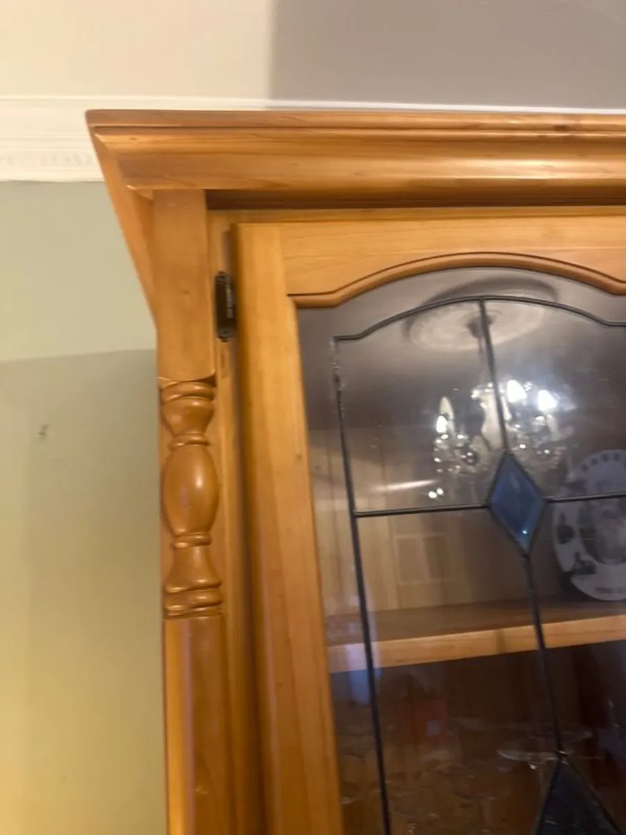 Crafted wooden large entertainment Center - Image 4