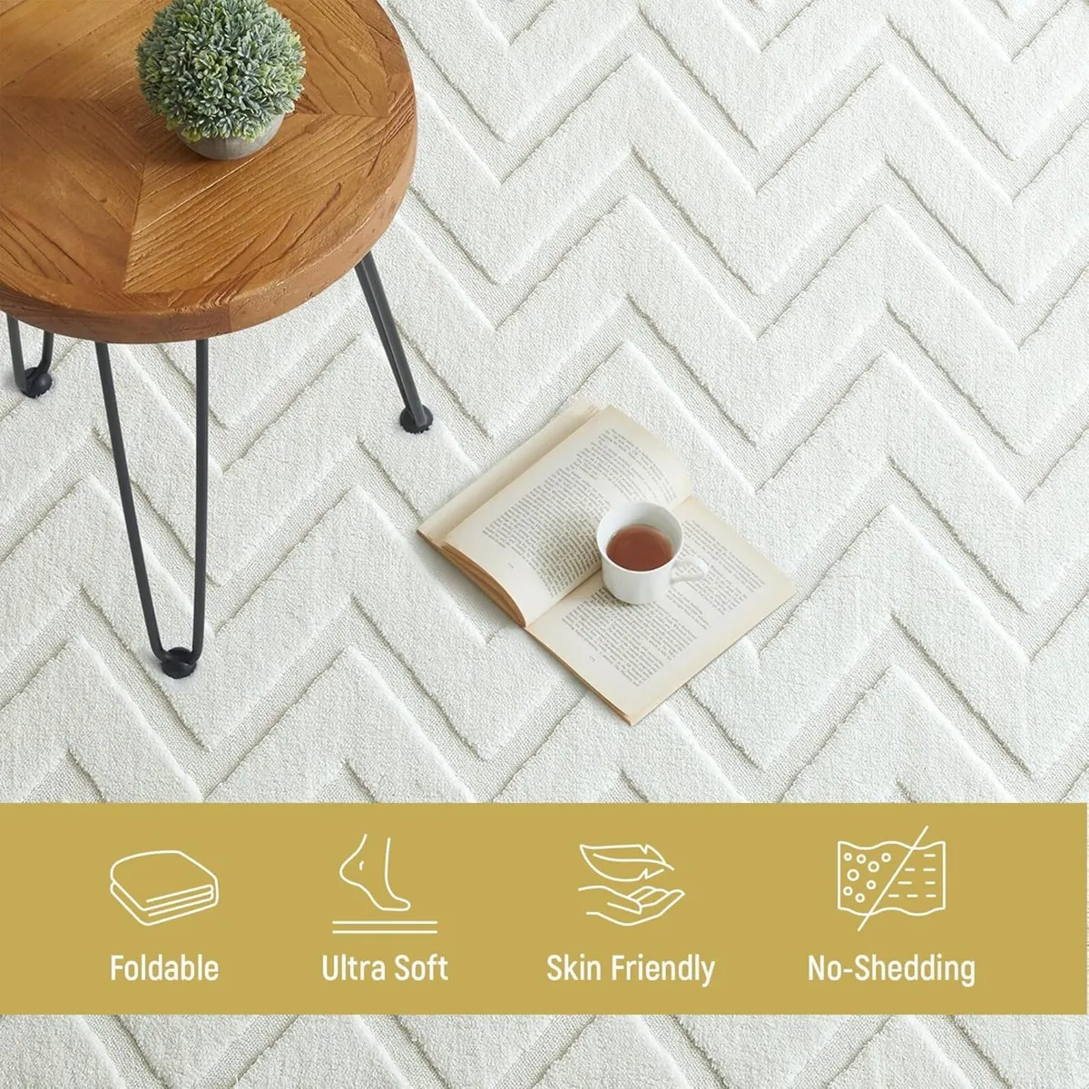 Rugs Living Room Large 160x230 cm – 100% Polyester - Image 3