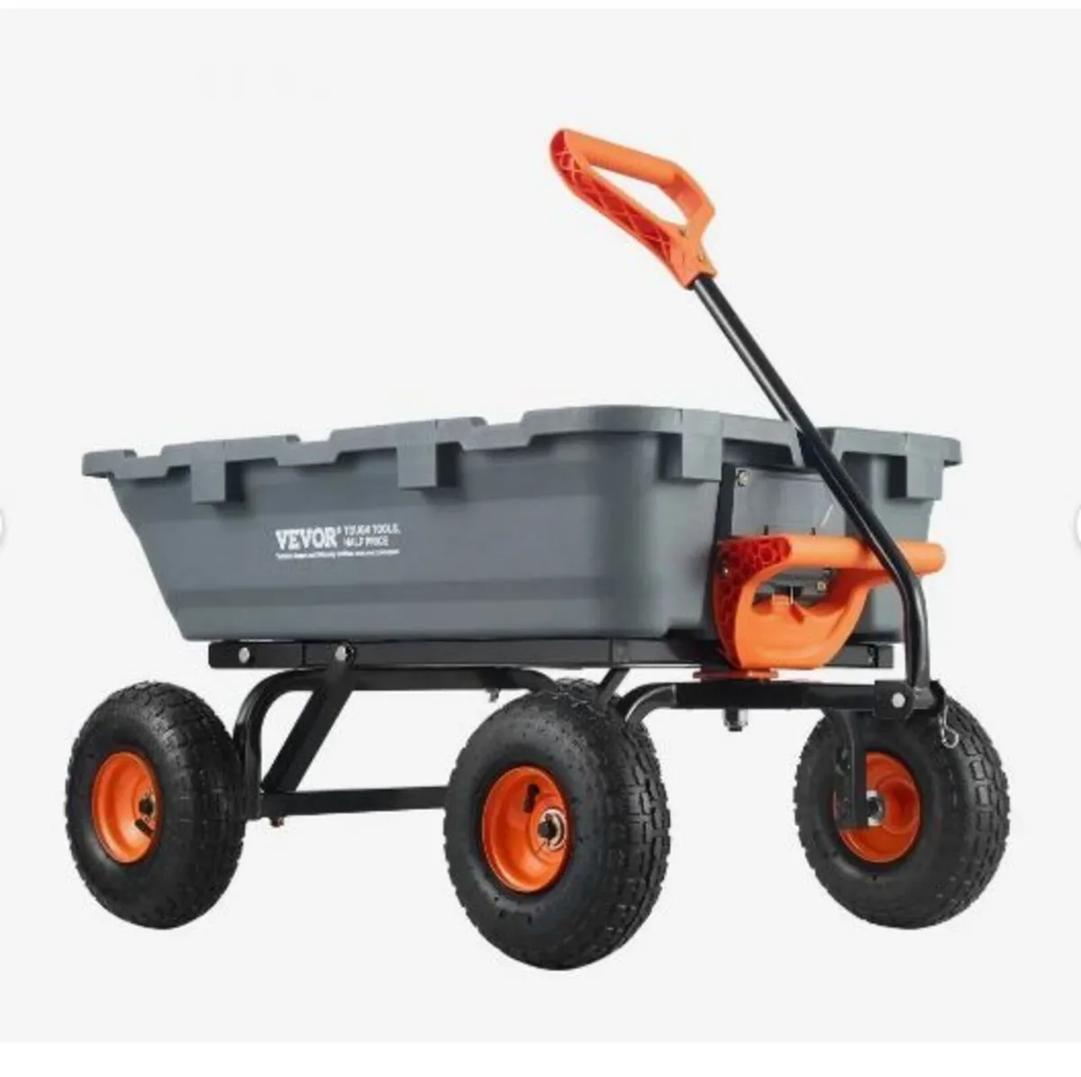 Poly Garden Dump Cart Heavy-duty Yard Carts - Image 1
