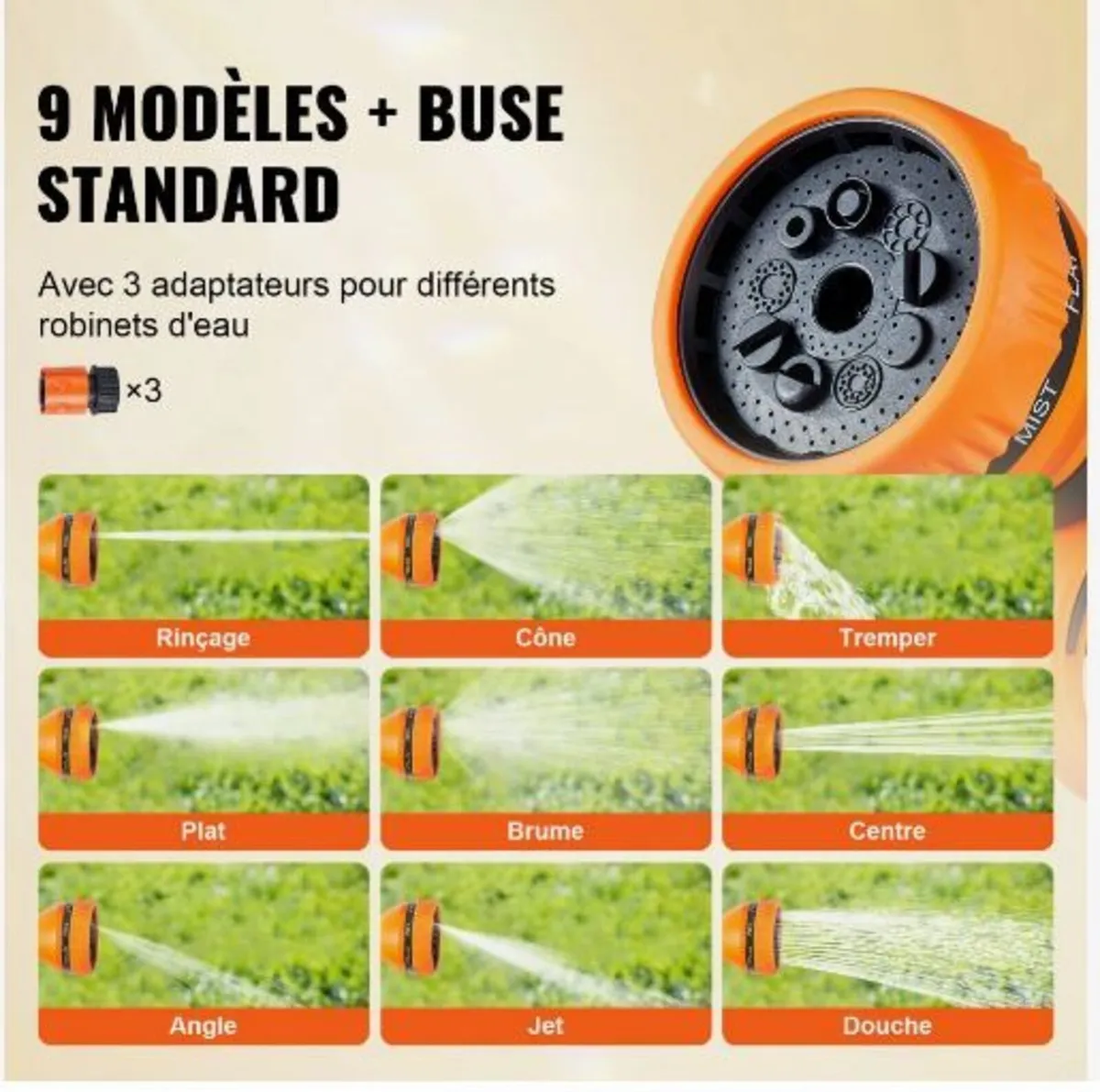 Retractable Hose Reel Water Hose Reel 25m x 1.3cm - Image 2