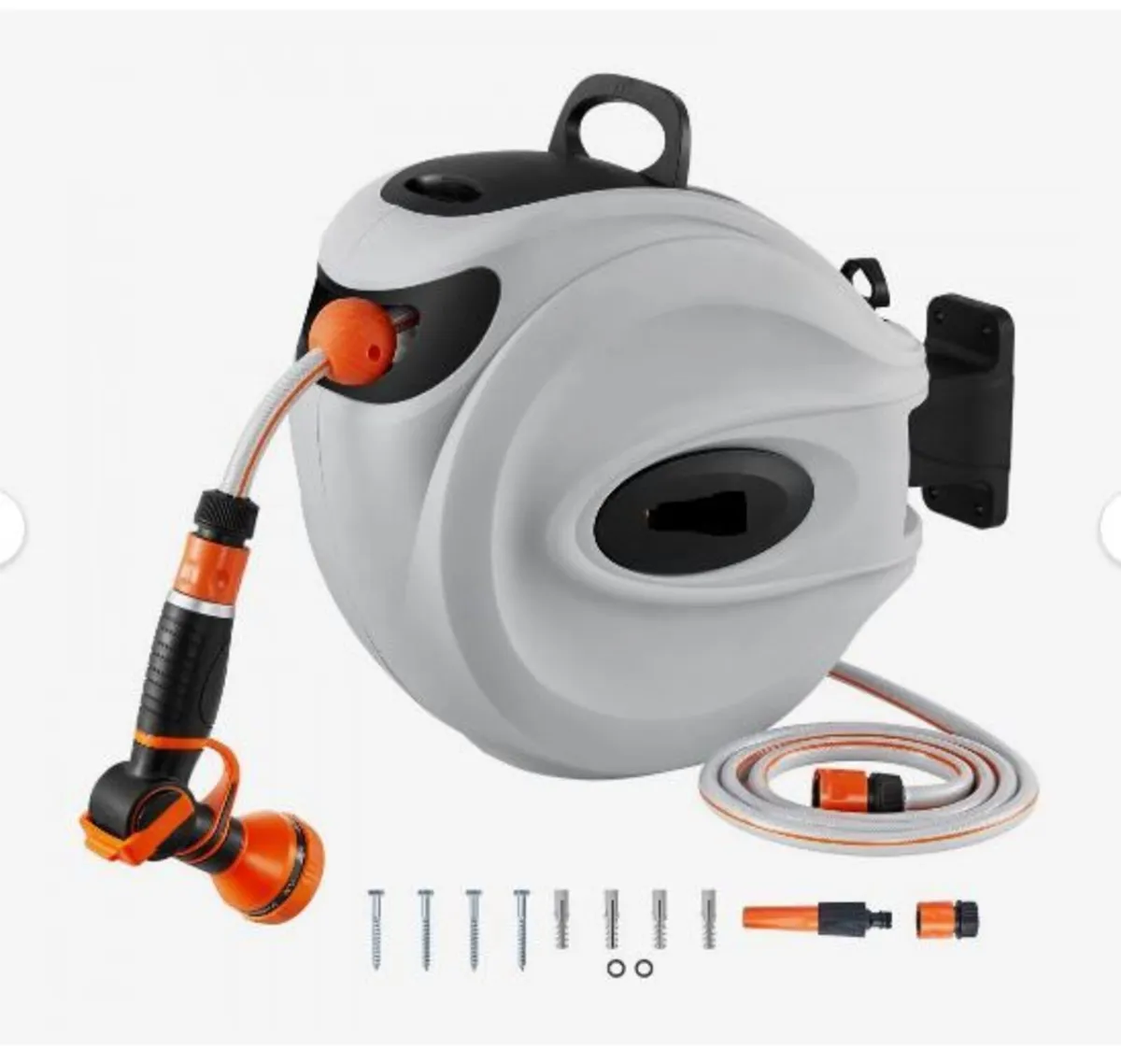 Retractable Hose Reel Water Hose Reel 25m x 1.3cm - Image 1