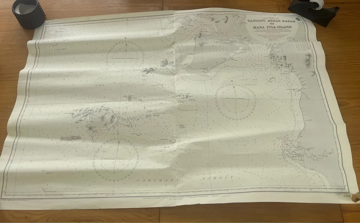 Vintage China Sea Sailing Chart - Image 1
