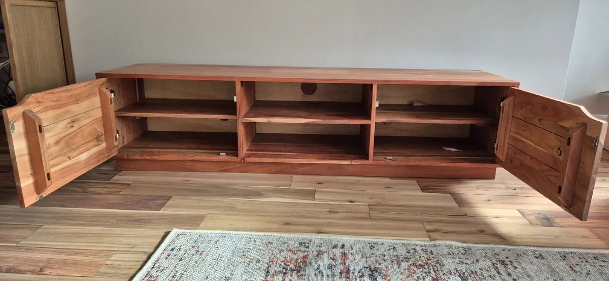 Solid Hardwood TV Cabinet - Image 2