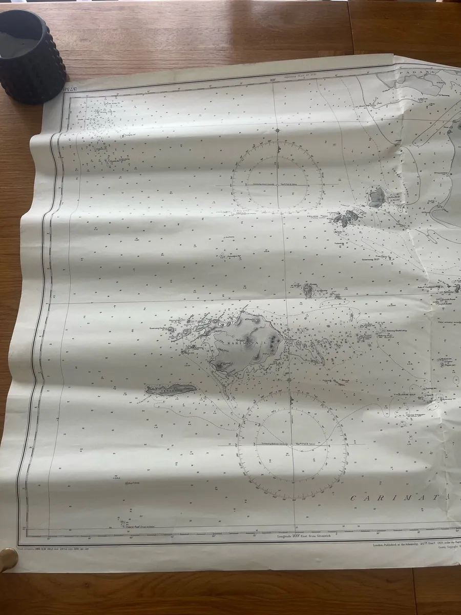 Vintage China Sea Sailing Chart - Image 3